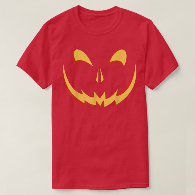 Kostüm Jack O'Lantern Pumpkin mit EyeLashes Hall T-Shirt (Design vorne)