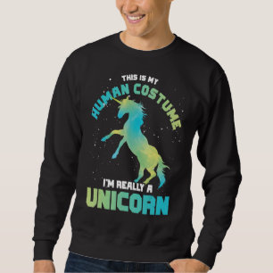 Kostüm Party Magische Kreatur Tier Einhorn Sweatshirt