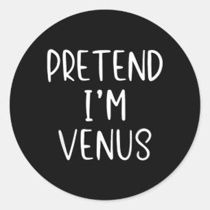 Kostüm Venus Verkleidung Halloween Einfach Kind Pl Runder Aufkleber
