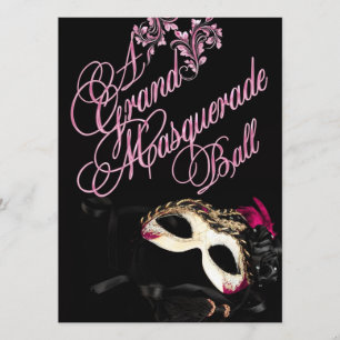 Kostümball-Geburtstags-Einladung Einladung