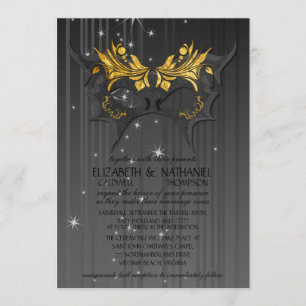 Kostümball-Hochzeits-Einladung Einladung