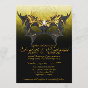 Kostümball-Hochzeits-Einladung Einladung