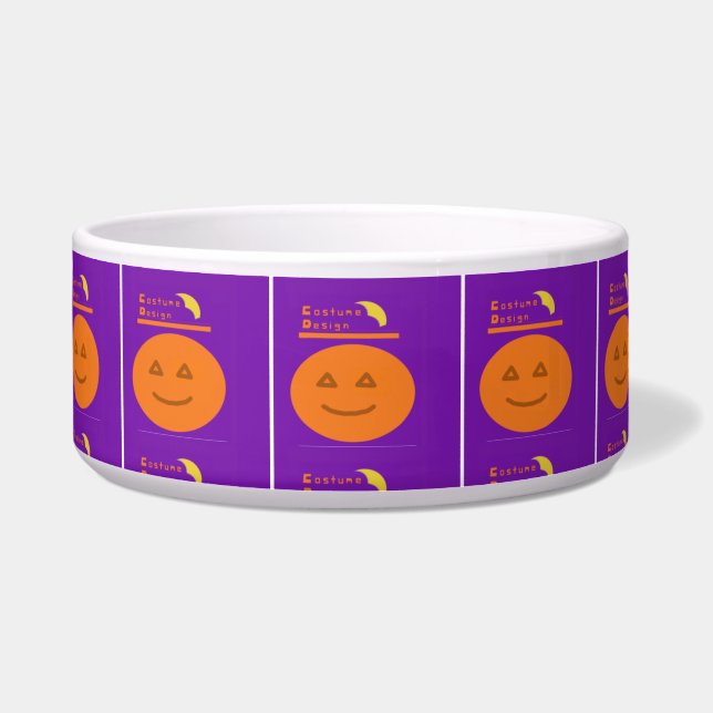 Kostümdesign Pumpkin Keramik Pet Bowl Napf (Vorderseite)
