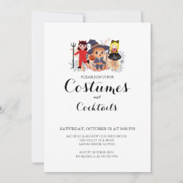 Kostüme & Cocktail Halloween-Party Einladung
