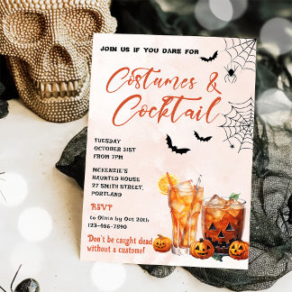 Kostüme & Cocktails Halloween-Party Einladung