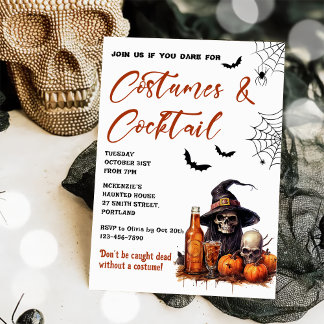 Kostüme & Cocktails Halloween-Party Einladung