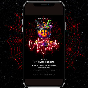 Kostüme & Cocktails Halloween-Party Einladung