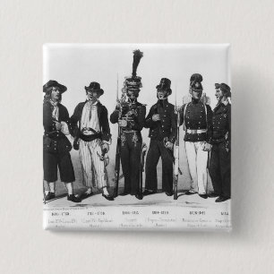 Kostüme der französischen Marinesoldaten von 168 Button
