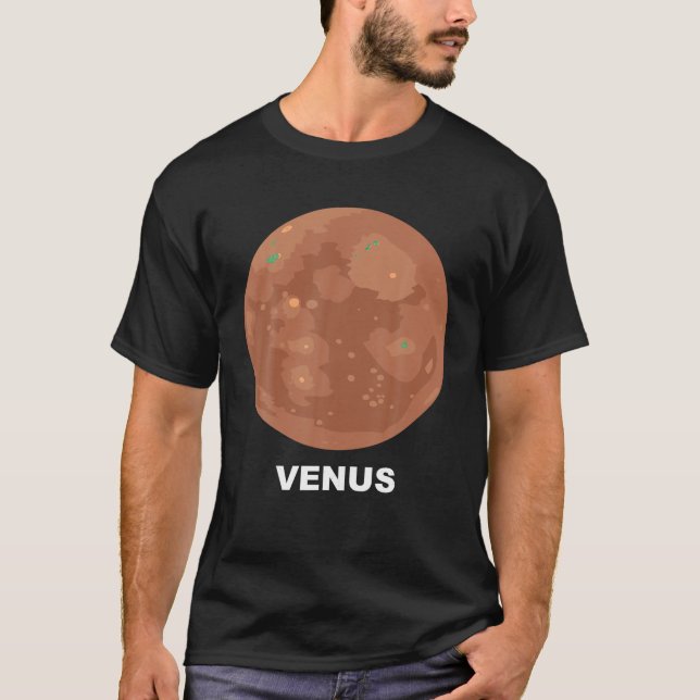 Kostüme der Gruppe Sonnensystem Riesenplanet Venus T-Shirt (Vorderseite)
