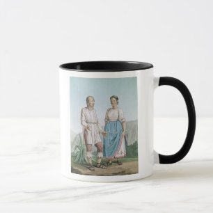 Kostüme des amerikanischen Ureinwohners von Tasse