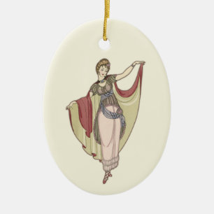 Kostüme Parisiens- Tanzkleid, Baum Keramik Ornament
