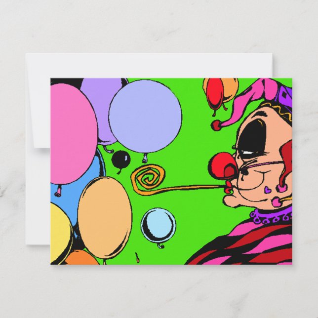 Kostüme Party Masquerade Ball Harlequin Einladung (Vorderseite)