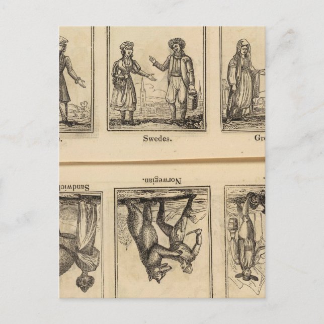 Kostüme Postkarte (Vorderseite)