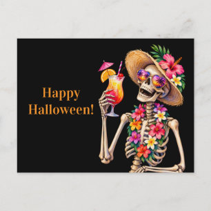 Kostüme und Cocktails Erwachsenenparty Halloween Postkarte