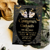 Kostüme und Cocktails Erwachsenes Halloween-Party