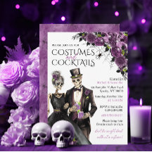 Kostüme und Cocktails Erwachsenes Halloween-Party