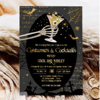 Kostüme und Cocktails Erwachsenes Halloween-Party