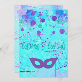 Kostüme und Cocktails Halloween-Party Einladung