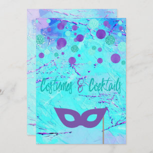 Kostüme und Cocktails Halloween-Party Einladung