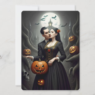 Kostüme und Kessel Halloween-Party Einladung