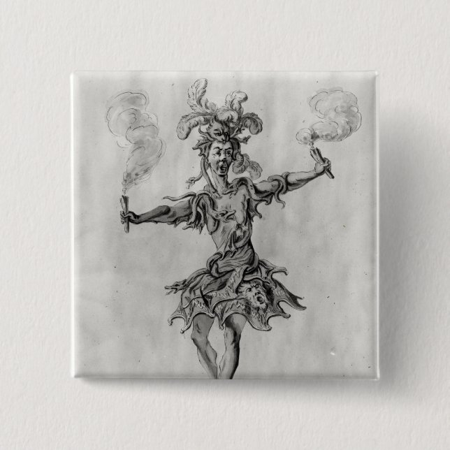 Kostümentwurf für das Ballett 'Medusa Button (Vorderseite)