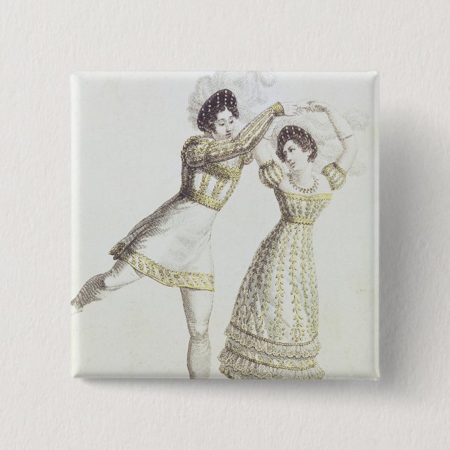 Kostümentwurf für ein Ballett Button (Vorderseite)