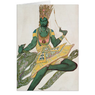 Kostümentwurf für Nijinsky als das 'blaue God