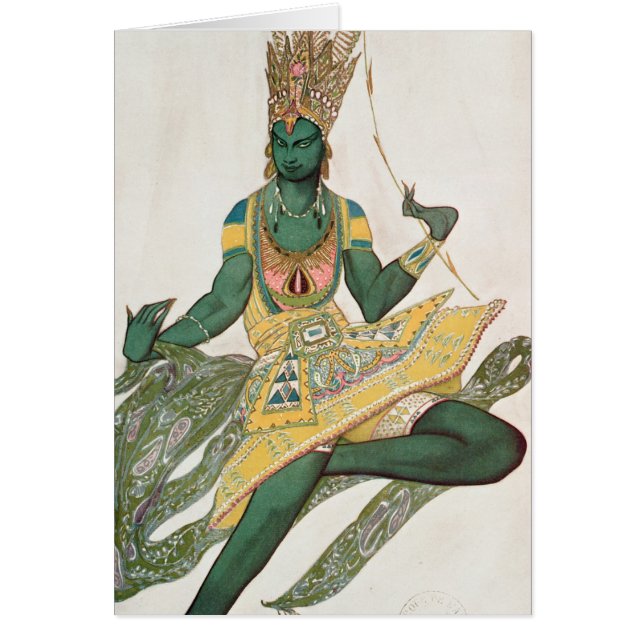 Kostümentwurf für Nijinsky als das 'blaue God (Vorne)