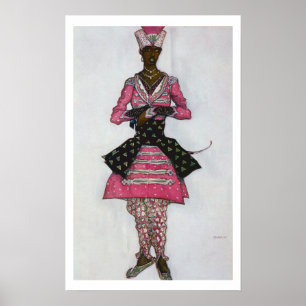 Kostümgestaltung für das indische Bräutigam aus Sl Poster