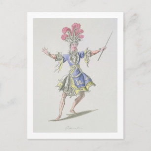 Kostümgestaltung für den Magier, in Dardanus, a li Postkarte