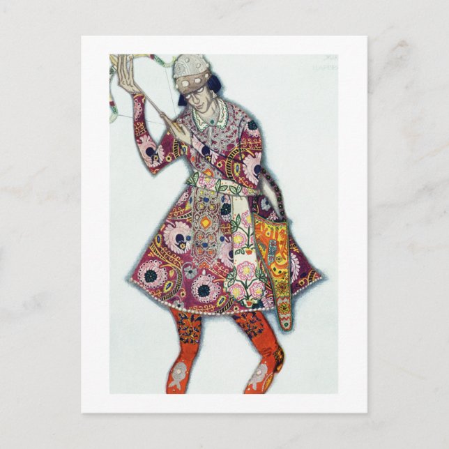 Kostümgestaltung für den Tsarevitch, aus dem Fireb Postkarte (Vorderseite)