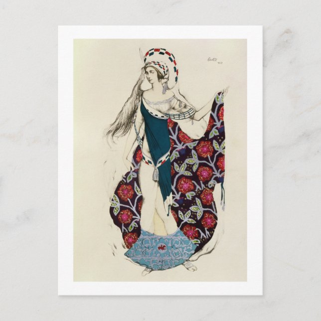 Kostümgestaltung für eine Frau, aus Judith, 1922 ( Postkarte (Vorderseite)