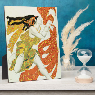 Kostümgestaltung für einen Bacchante in 'Narcisse' Fotoplatte