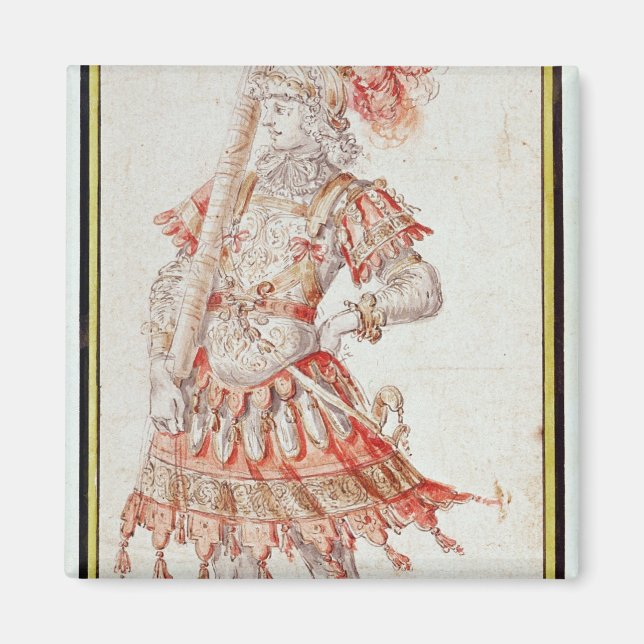 Kostümgestaltung für Karussell, c.1662 Magnet (Vorne)