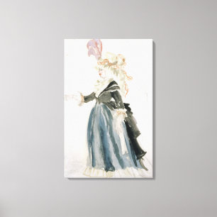 Kostümgestaltung für "Misa Sert" als "Une Dame de  Leinwanddruck