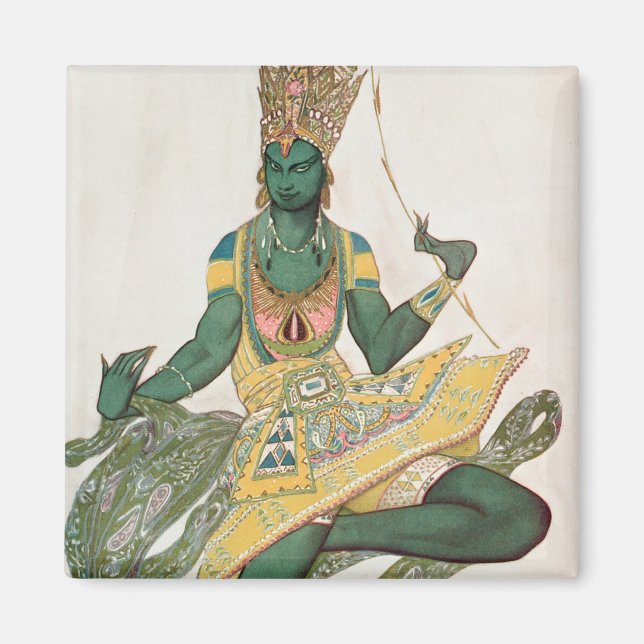 Kostümgestaltung für Nijinsky als "Blauer Gott" Magnet (Vorne)