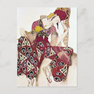 Kostümgestaltung von Nijinsky im Ballett 'La Postkarte