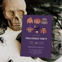 Kostümhunde-Halloween-Party