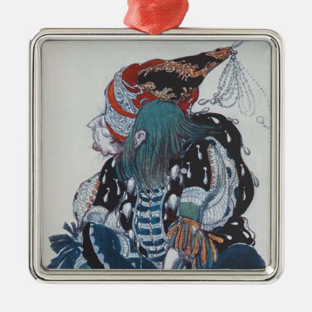 Kostümieren Sie Entwurf für den Pageboy der bösen Ornament Aus Metall (Vorne)