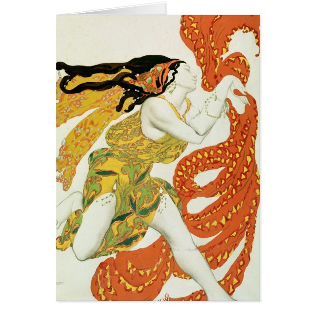 Kostümieren Sie Entwurf für einen Bacchante in (Vorne)