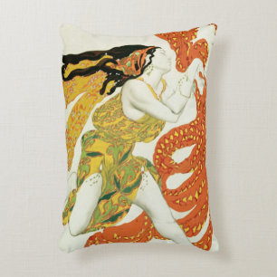 Kostümieren Sie Entwurf für einen Bacchante in Zierkissen