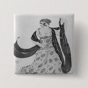 Kostümieren Sie Entwurf für "Kleopatra", 1910 Button