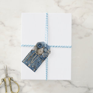 Kostümschmuck auf der Bue Denim Geschenkanhänger