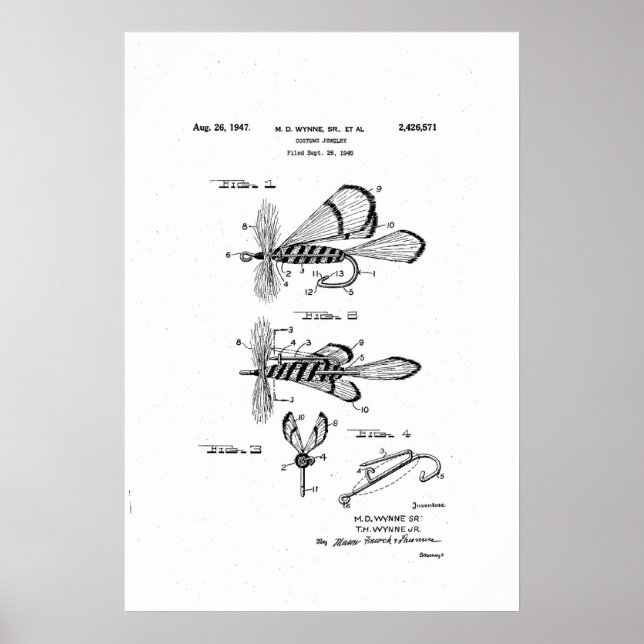 Kostümschmuck-Patent / Trockenfliege Poster (Vorne)