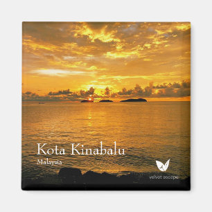Kota Kinabalu - Kühlschrankmagnet von Velvet Esca Magnet