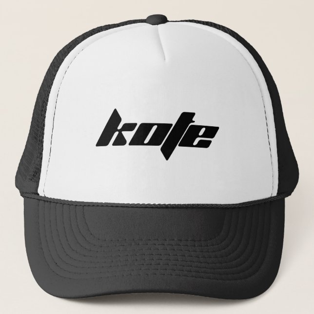 KOTE Hut Schwarzweiss Truckerkappe (Vorderseite)