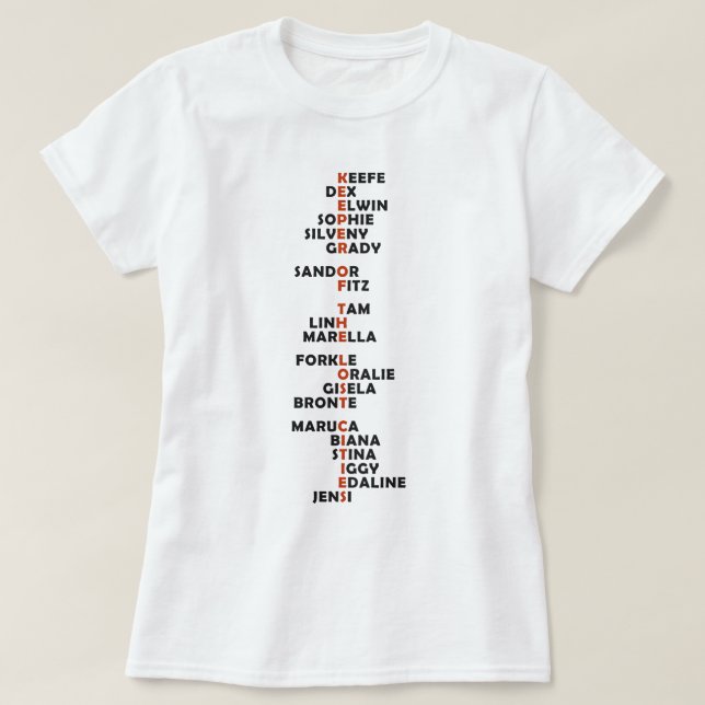 KOTLC Fan Foxfire Academy Team Foster Keefe T-Shirt (Design vorne)