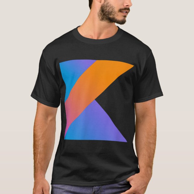 Kotlin Programmiersprachen-Logo für Kotlin-Program T-Shirt (Vorderseite)