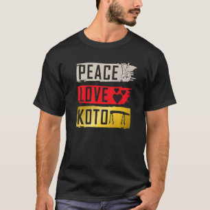 Koto-Musikinstrument Japanisches gezupftes Musikpl T-Shirt