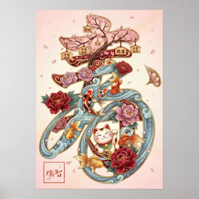 Kotobuki: Calligraphy "Celebration"260020226 Poster (Vorne)
